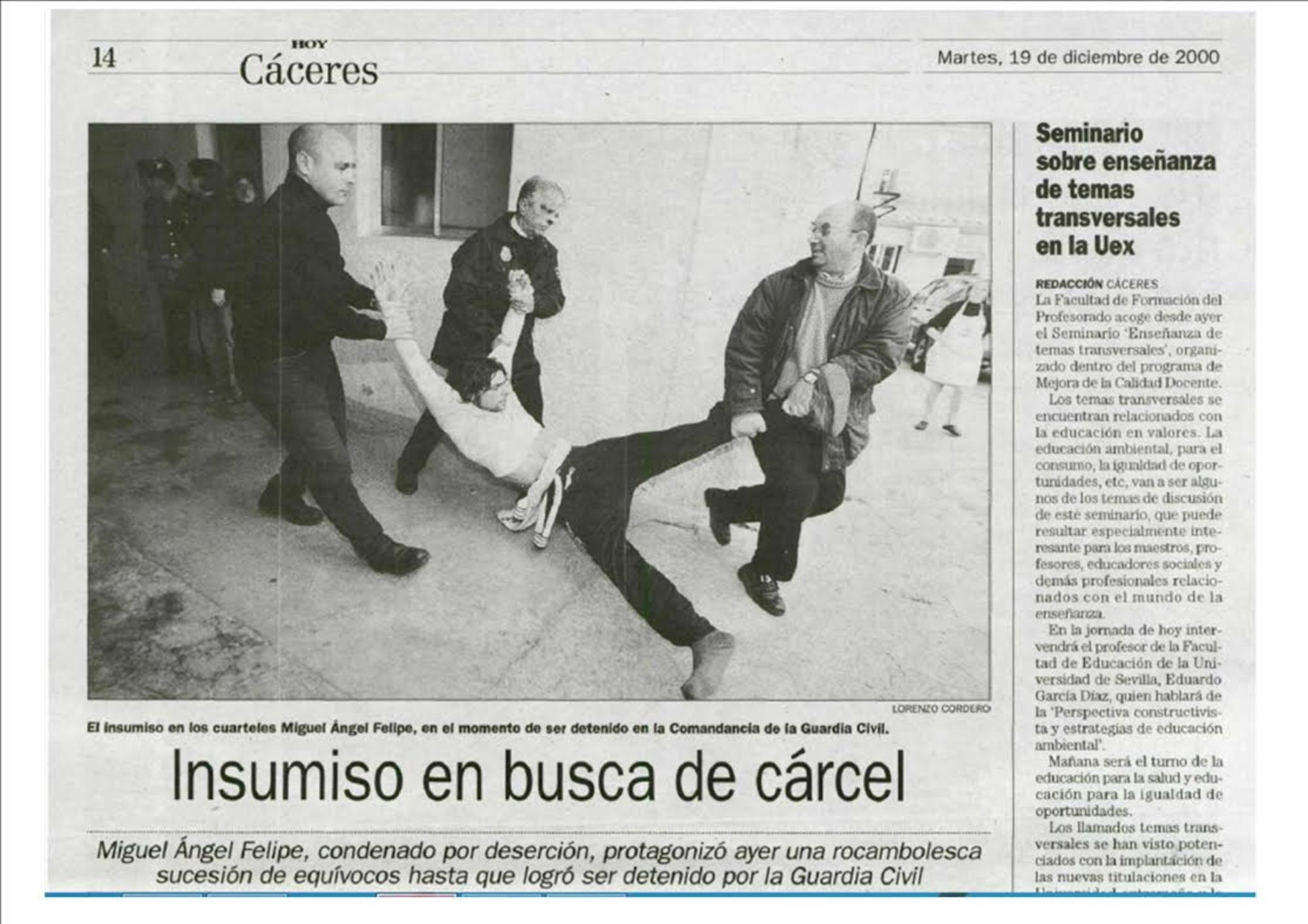 Insumisión Extremadura